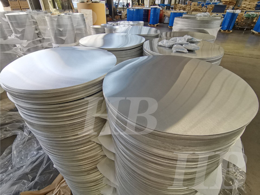 Discos de aluminio laminado fundido de la serie 8 círculo 6 mm 1070 1100 para señales de sombrillas