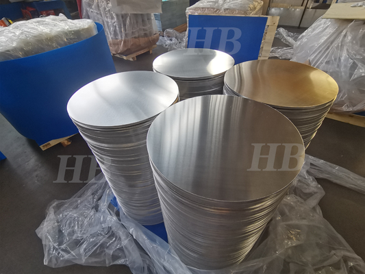 Pureza 99,5% Placa de aluminio de círculos 1050 3003 con dibujo profundo y anodizado para cocinas a presión