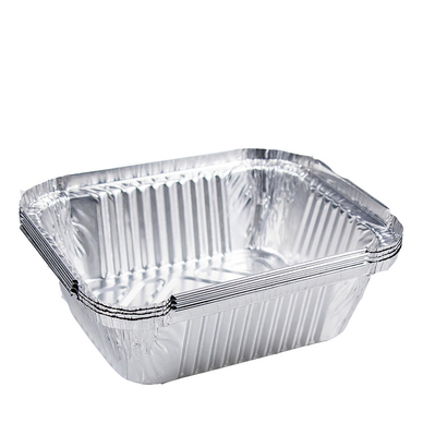 Embalaje de alimentos personalizado Contenedor de alimentos de papel de aluminio desechable 900 ml