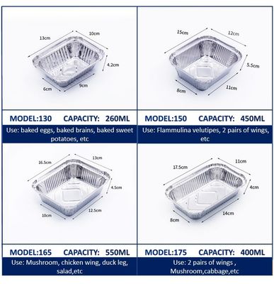 Adecuado para cajas de comida de aluminio de grado alimenticio en la industria gastronómica, servicio personalizado, con más de diez años de apoyo profesional de la fábrica
