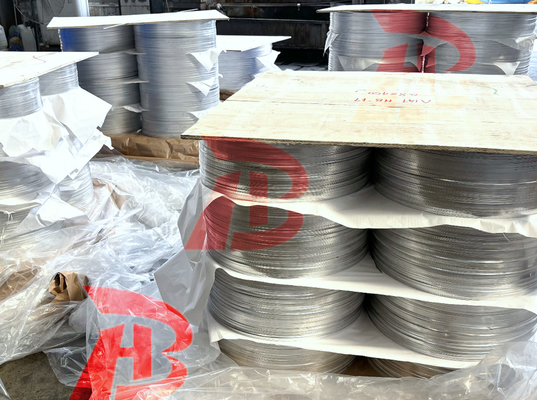 1050 1060 1070 1100 Discos de aluminio Círculos Temperatura O Precisión Superficie lisa Terminada Para utensilios de cocina
