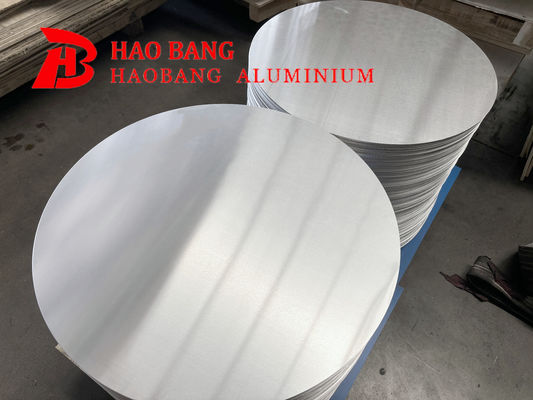 Círculo en blanco de aluminio 3003 1050 1060 H18 Temper 100–1000 mm Diámetro Disco de embutición profunda para estampado de utensilios de cocina