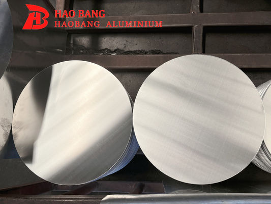 Círculo en blanco de aluminio 3003 1050 1060 H18 Temper 100–1000 mm Diámetro Disco de embutición profunda para estampado de utensilios de cocina