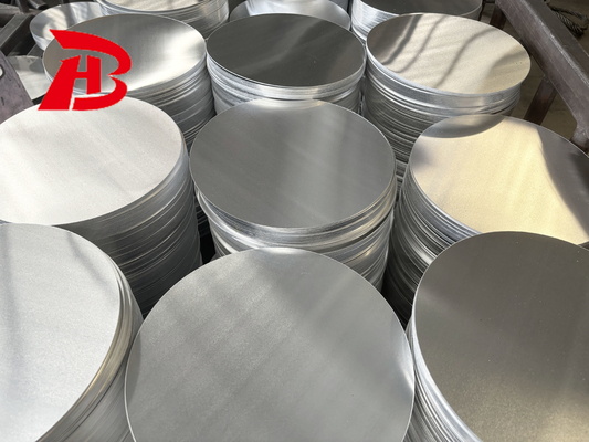 Superficie revestida B209 ASTM 3003 8011 1050 1100 1060 Círculos de discos de aluminio para panelas no adhesivas