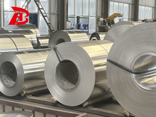 Aleación 1050 1060 1070 1100 Silver Prime Aluminium Coil Aa1050 Aa1060 Tanto el material Cc como el material Cc para los talleres eléctricos