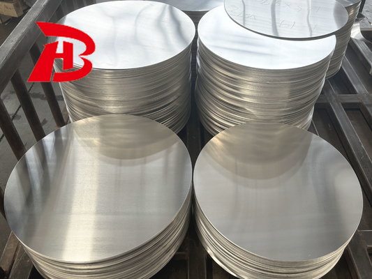 Superficie terminada de molino Cacerola Discos de aluminio Círculos 1050 H12 H14 H16 H18 H0 Cc Material Dc Material para la cubierta de la sartén