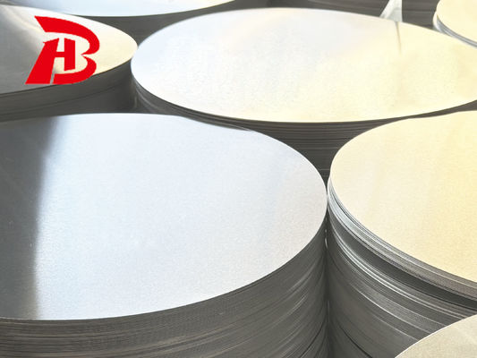 Disco de aluminio de alta planitud 1050/3003 Aleación O H12 Templado CC DC Material Embutición profunda Resistente a grietas Diámetro personalizado para ollas Sartenes Estampado industrial