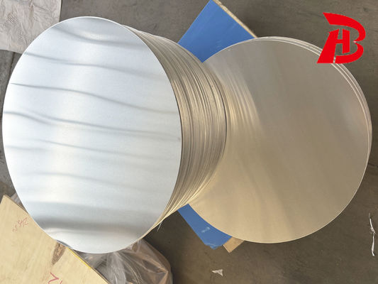 Disco de aluminio de alta planitud 1050/3003 Aleación O H12 Templado CC DC Material Embutición profunda Resistente a grietas Diámetro personalizado para ollas Sartenes Estampado industrial