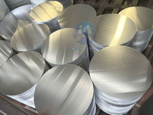 1050 1060 Círculo de aluminio CC DC Material O H12 Temperatura Disco resistente a las grietas para macetas y sartenes