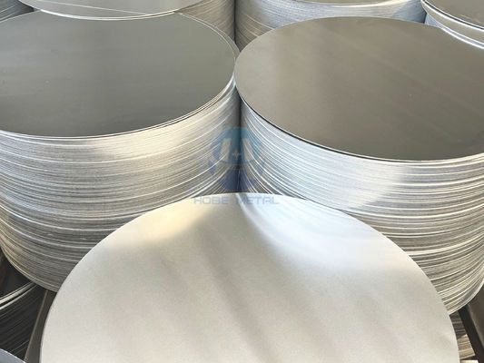 1050 1060 Círculo de aluminio CC DC Material O H12 Temperatura Disco resistente a las grietas para macetas y sartenes
