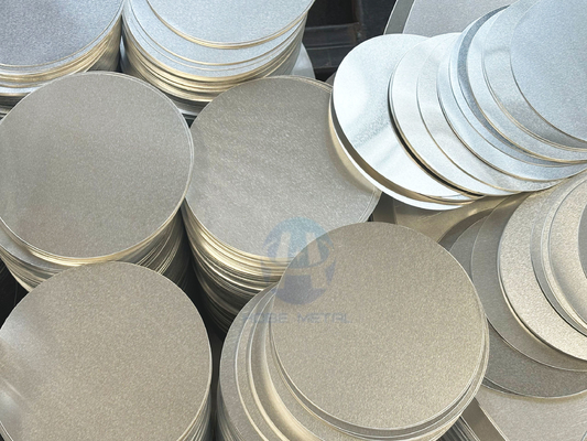 Superficie lisa de espejo acabado de aluminio discos de círculos para utensilios de cocina