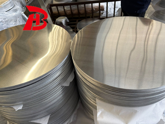 Superficie de procesamiento de acabado de la hoja circular de aluminio de la serie 1 lisa sin marcas de rodillo