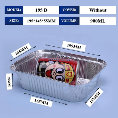Caja de comida de aluminio de alta resistencia