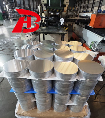 Círculo en blanco de aluminio 3003 1050 1060 H18 Temper 100–1000 mm Diámetro Disco de embutición profunda para estampado de utensilios de cocina