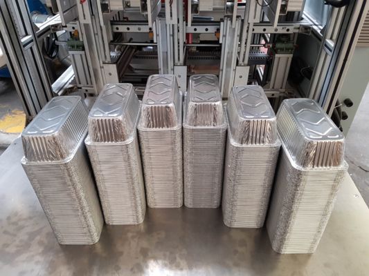 Contenedores de papel de aluminio con borde liso y conductor térmico de 150-700 ml de capacidad para hornear y almacenar alimentos