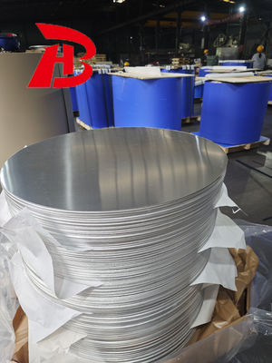 1050 1060 3003 Disco circular de aleación de aluminio con H18 Temperatura y tamaño personalizado para dibujo profundo