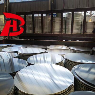 Disco de aluminio de alta planitud 1050/3003 Aleación O H12 Templado CC DC Material Embutición profunda Resistente a grietas Diámetro personalizado para ollas Sartenes Estampado industrial