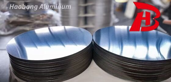 Disco de aluminio de alta planitud 1050/3003 Aleación O H12 Templado CC DC Material Embutición profunda Resistente a grietas Diámetro personalizado para ollas Sartenes Estampado industrial