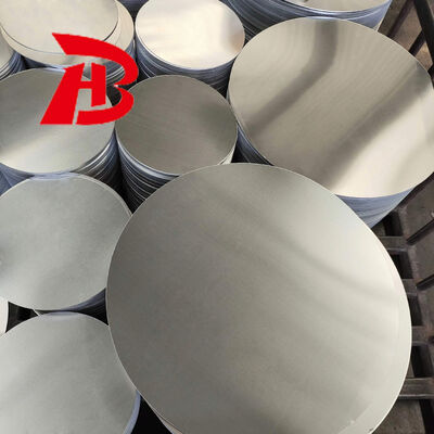 Superficie lisa Disco de aluminio de alta planitud 1050 1060 3003 de aleación, 0,3 ∼6 mm de espesor, tamaño personalizado Aluminio en blanco para cubierta de lámpara y macetas
