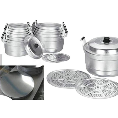 3003 3004 3005 3050 Serie Placas circulares de aluminio de chapa metálica para utensilios de cocina