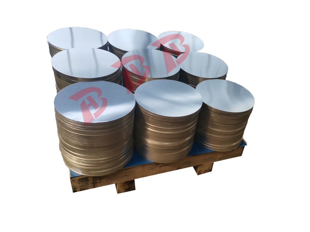 1050 1100 3003 Serie Placas circulares de aluminio de chapa metálica decorativa para utensilios de cocina