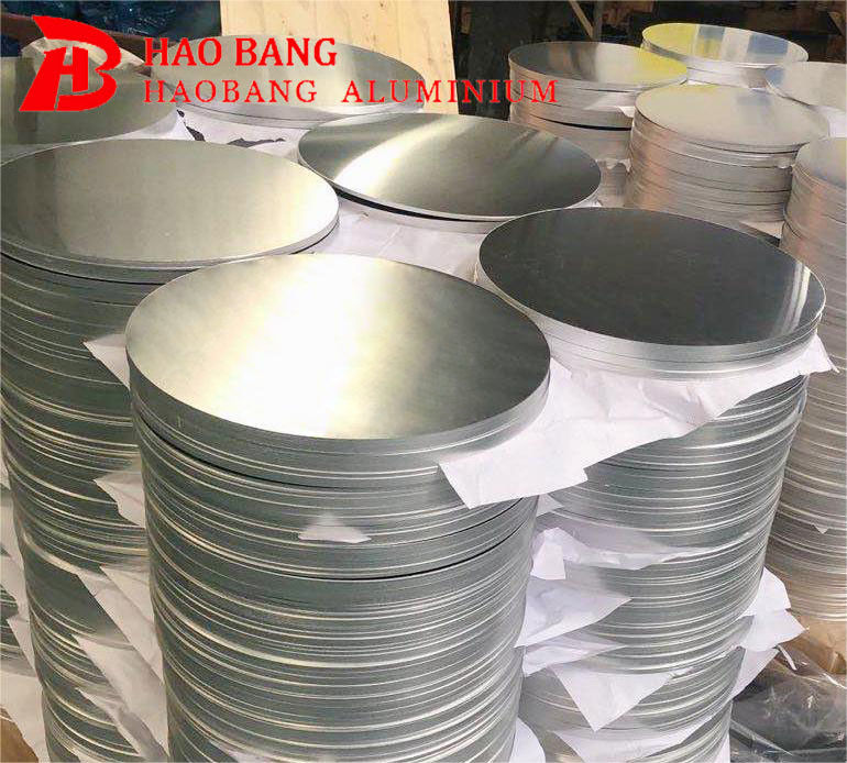 3003 1050 1060 Círculo de aluminio en blanco O suave H18, 100–1000 mm de diámetro, disco de aluminio de embutición profunda para estampado de utensilios de cocina
