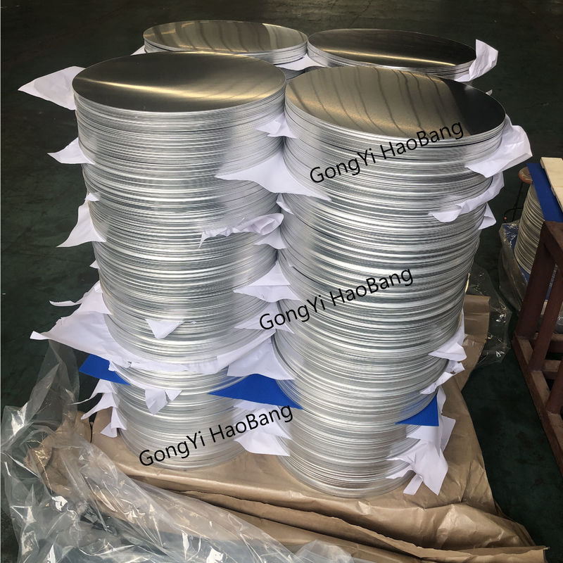 Círculos de aluminio plateado de larga duración 1050/1060 80-1600MM para proyectos domésticos