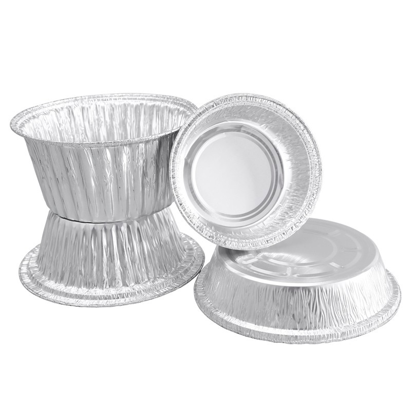 8 pulgadas de papel de aluminio Contenedor de la caja de almuerzo con tapa 215 * 175 * 43mm Fabricante BBQ comida para llevar contenedor